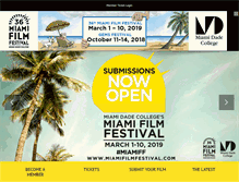 Tablet Screenshot of miamifilmfestival.com